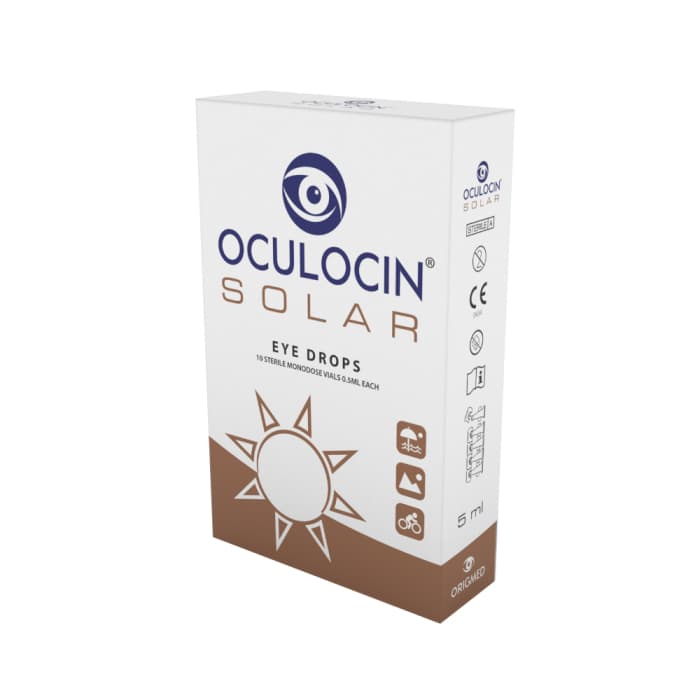 OCULOCIN akių lašai be konservantų SOLAR, 10 vnt., 5 ml