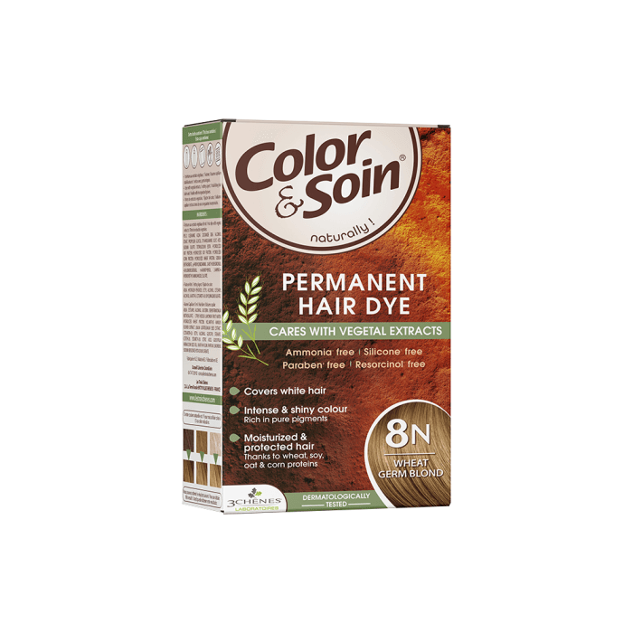 COLOR & SOIN plaukų dažai be amoniako 8N Wheat Germ Blond, 135 ml-1