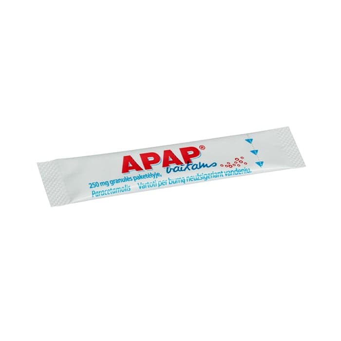 Apap (vaikams), 250mg, Granulės, N10-2