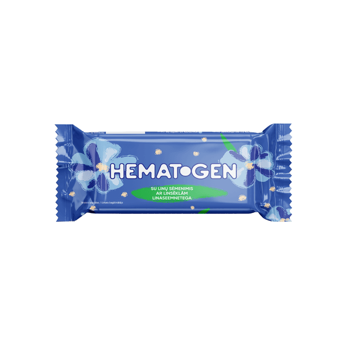 HEMATOGEN su linų sėmenimis, 50 g