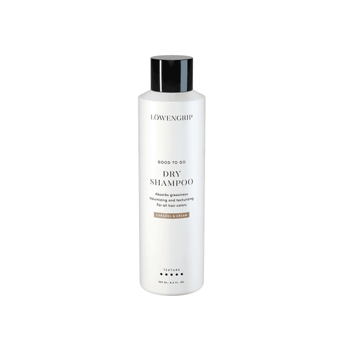 LOWENGRIP apimties suteikiantis sausas šampūnas GOOD TO GO, karamelės ir vanilės aromato, 250 ml