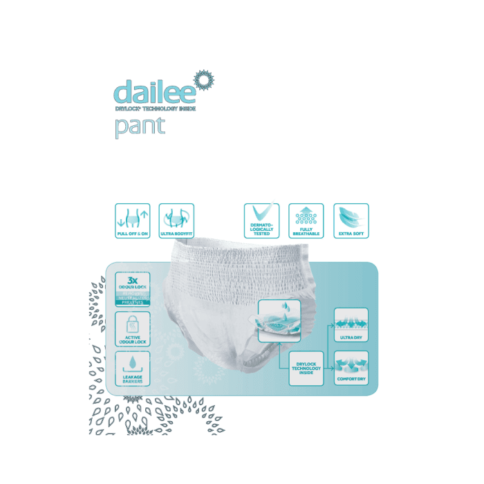DAILEE PANT sauskelnės kelnaitės PREMIUM SUPER XL, 15 vnt.-2