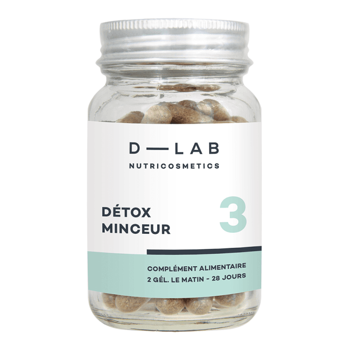 D-LAB Nutricosmetics „Detox Minceur“ (Maisto papildai virškinimo sistemai), 56 Kapsulės