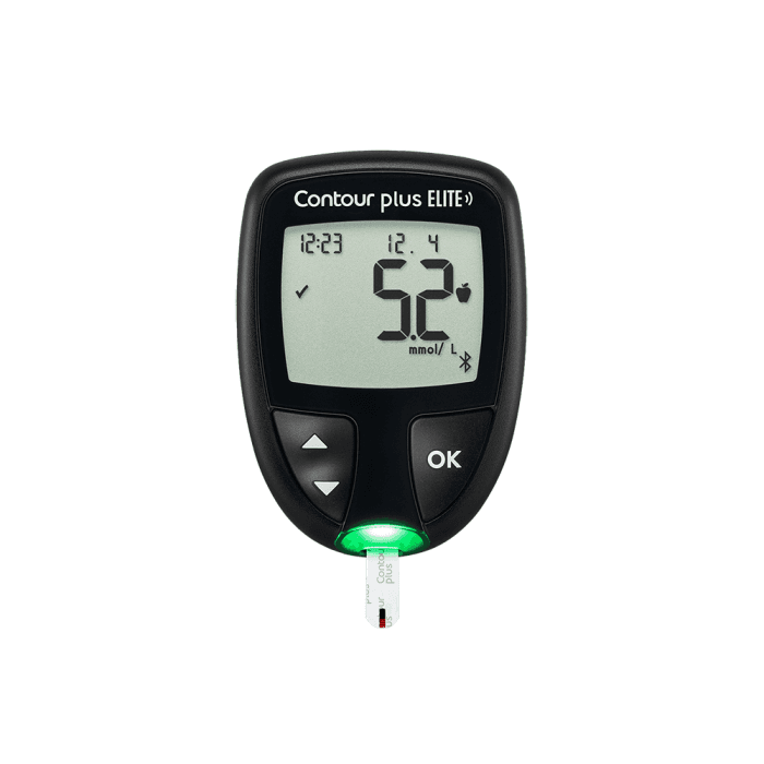 Contour plus ELITE gliukozės kiekio kraujyje stebėjimo sistema, 1 vnt.-1