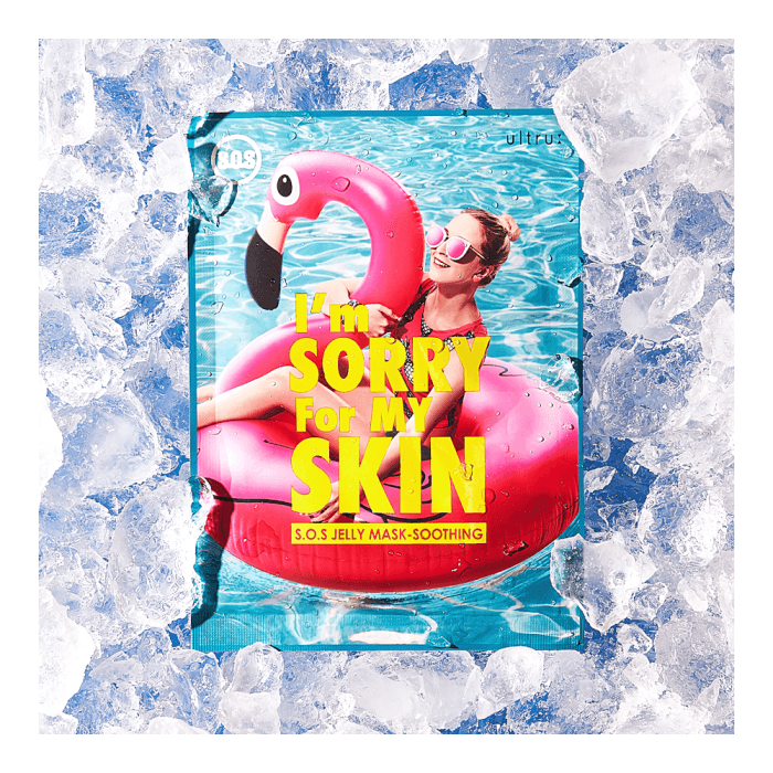 I'M SORRY FOR MY SKIN, lakštinė veido kaukė, S.O.S Jelly Mask - Soothing, 33 ml-1