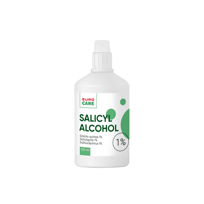 EUROCARE tirpalas odai SALICILO SPIRITAS, 1%, 100 ml