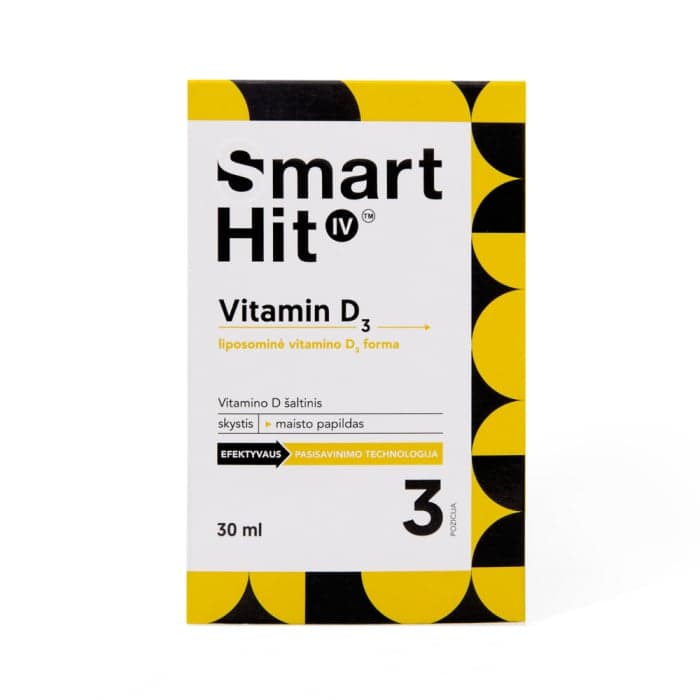 SMARTHIT IV VITAMIN D3, ananasų skonio, 30 ml-1