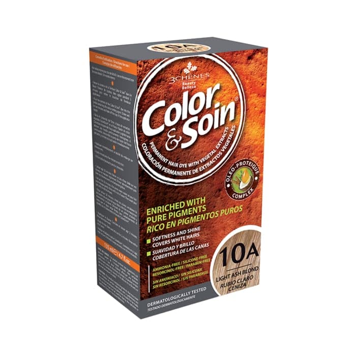COLOR & SOIN plaukų dažai be amoniako 10A Light Ash Blond, 135 ml