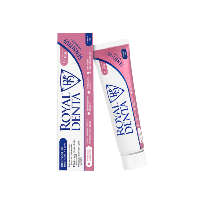 ROYAL DENTA dantų pasta jautriems dantims ir dantenoms SENSITIVE, 130 g