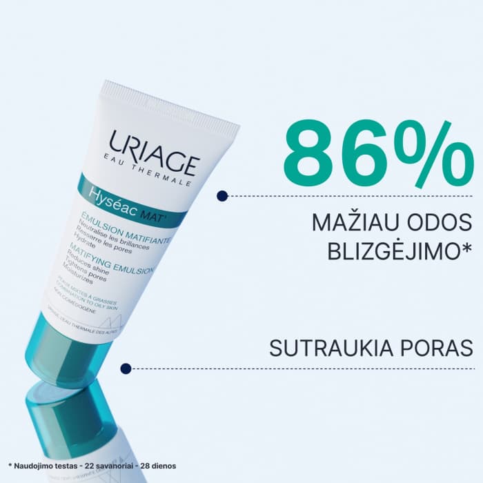 URIAGE matinė emulsija mišriai ir riebiai odai HYSEAC MAT, 40 ml-2