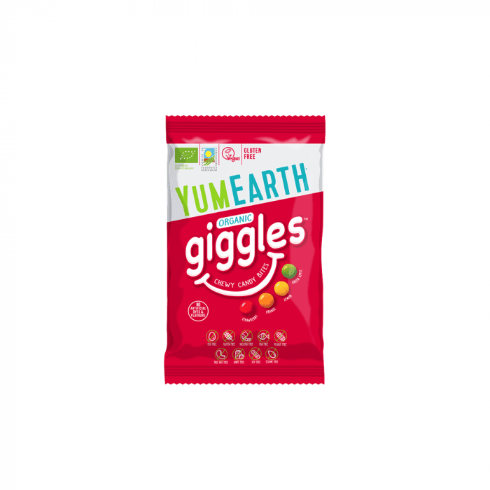 YUMYUM ekologiški Giggles kramtomieji saldainiai YUMEARTH, 40 g