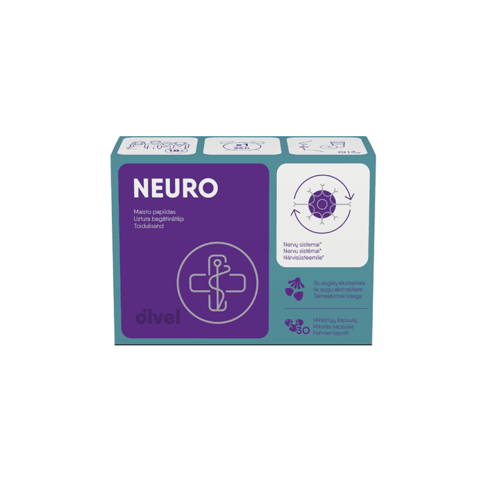 OLVEL NEURO, 30 minkštų kapsulių
