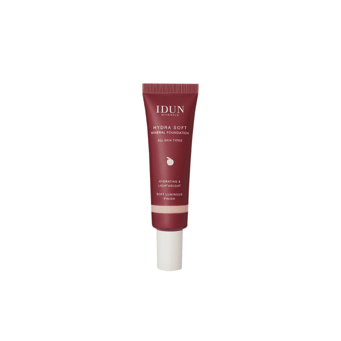 IDUN Minerals Hydra Soft skystas mineralinis makiažo pagrindas  Nr. 1254 Signe (Light Neutral), 30 ml