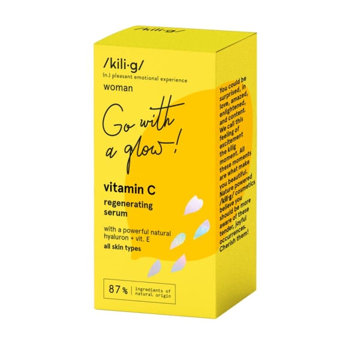 KILIG WOMAN regeneruojamasis veido serumas VITAMIN C, 30 ml