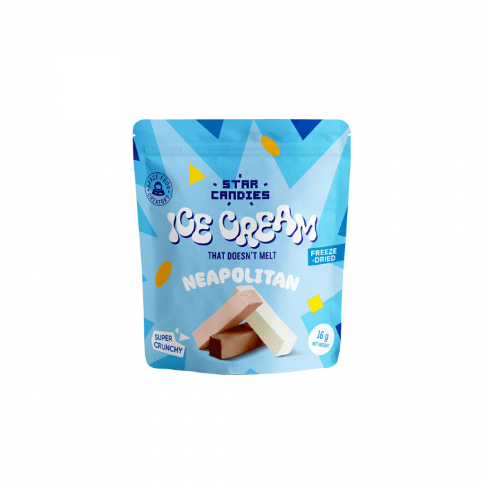 STAR CANDIES šaltyje džiovinti ledai NEAPOLITANA, 16 g