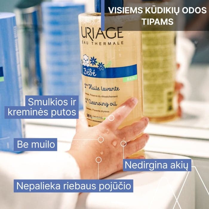 URIAGE aliejinis prausiklis BABY 1ERE HUILE, 500 ml-1
