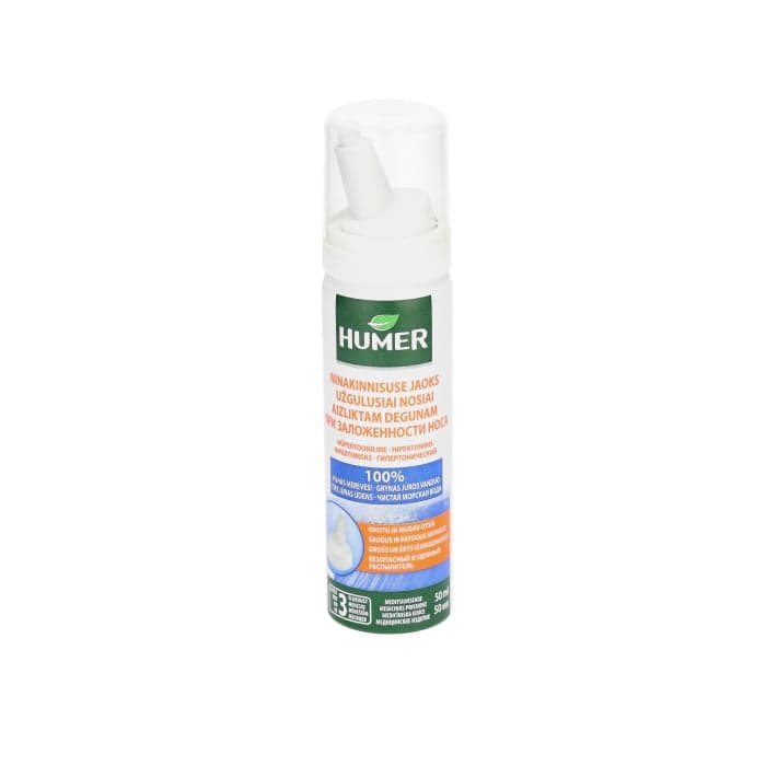 HUMER hipertoninis jūros vanduo užgulusiai nosiai, 50 ml-1