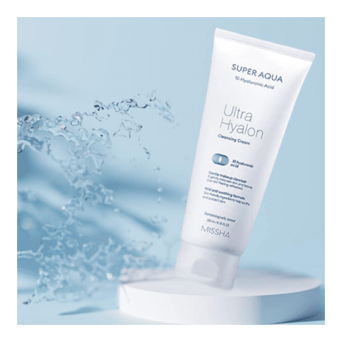 MISSHA kreminės prausimosi putos su hialurono rūgštimi , Super Aqua Ultra Hyalon Cleansing Cream, 200 ml-1