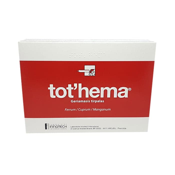 TOT'HEMA, 50mg+1,33mg+0,7mg/10ml, Geriamasis tirpalas, N20