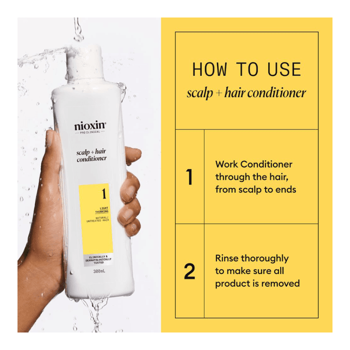 NIOXIN PRO CLINICAL galvos odos ir plaukų kondicionierius SYS1 SCALP & HAIR CONDITIONER, 300 ml-1