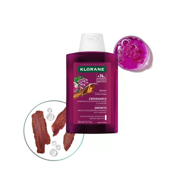 KLORANE šampūnas GROWTH su chininu, 200 ml-1