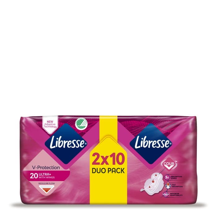 LIBRESSE paketai ULTRA NORMAL WINGS, 20 vnt.