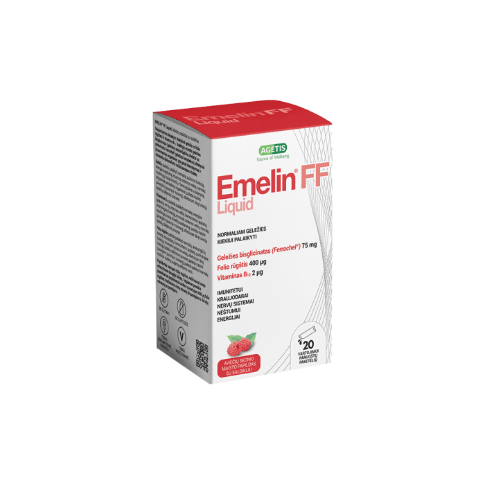 AGETIS  EMELIN® FF Liquid, 20 paketėlių-1
