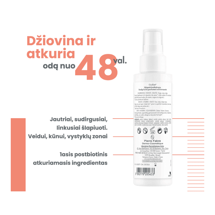 EAU THERMALE AVÈNE sausinamasis purškiklis pažeistai odai CICALFATE+, 100 ml-2