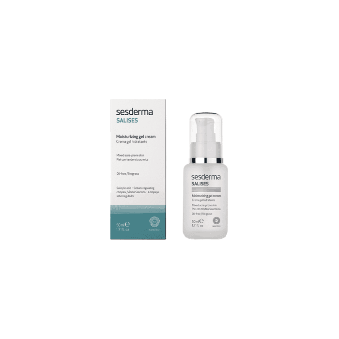SESDERMA drėkinamasis gelinis kremas į aknę linkusiai odai SALISES, 50 ml