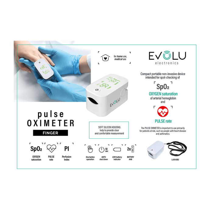 EVOLU piršto pulsoksimetras, 1 vnt.-2