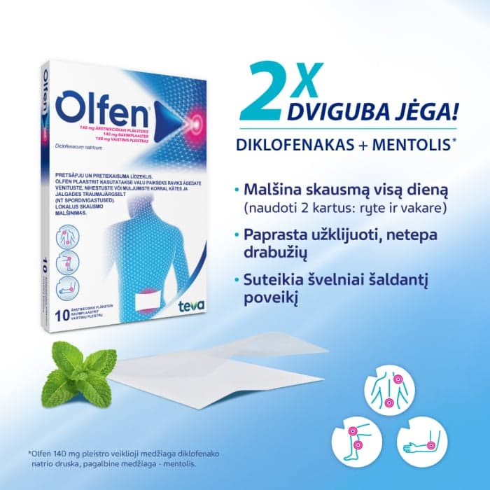 OLFEN, 140 mg, vaistinis pleistras, N10-2