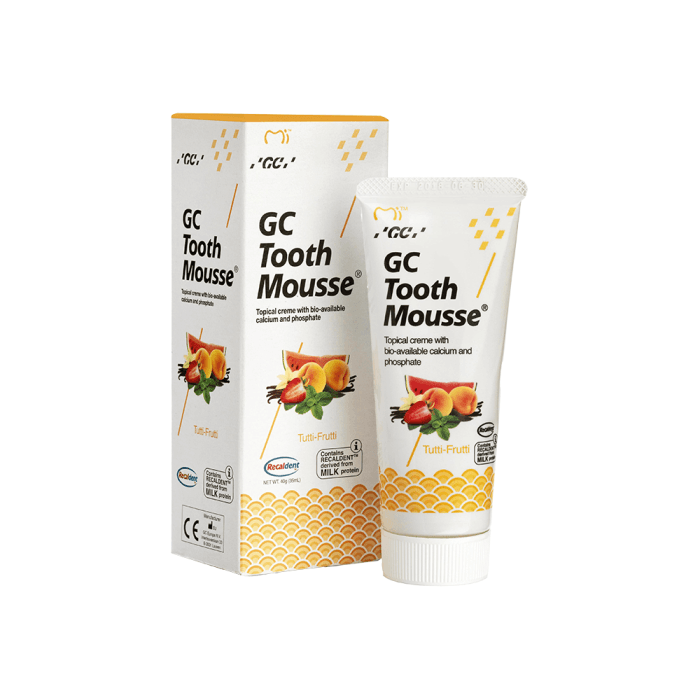 Dantų kremas GC Tooth Mousse, vaisių skonio, 35 ml
