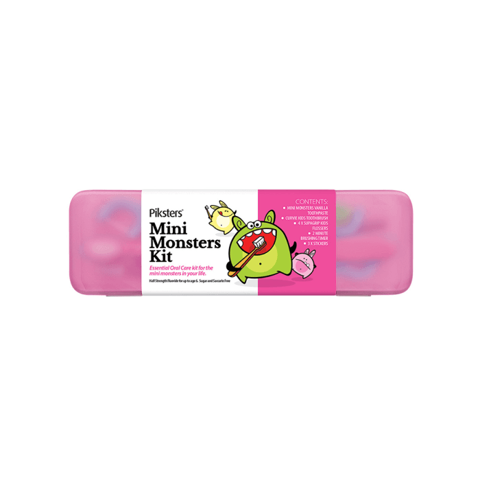 Piksters Mini Monster vaikų burnos higienos rinkinys, 1 dėžutė