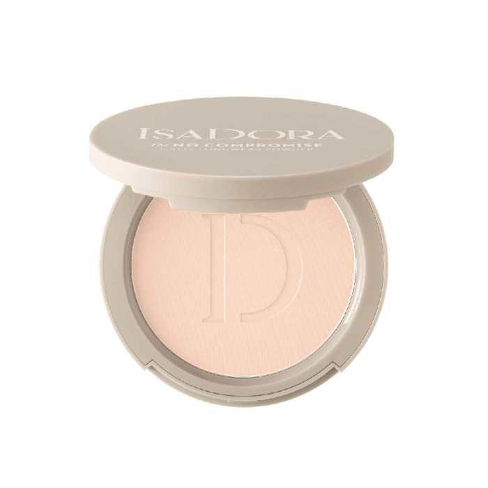 ISADORA kompaktinė pudra THE NO COMPROMISE, Nr. 61, 7 g
