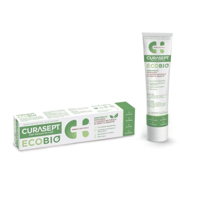 CURASEPT dantų pasta be fluoro ECOBIO, 75 ml