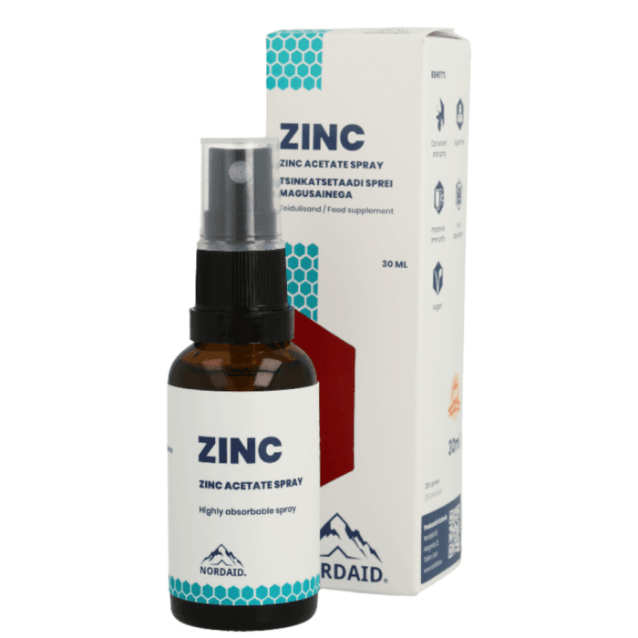 NORDAID ZINC purškiamas cinko papildas, 15mg, 30 ml-1