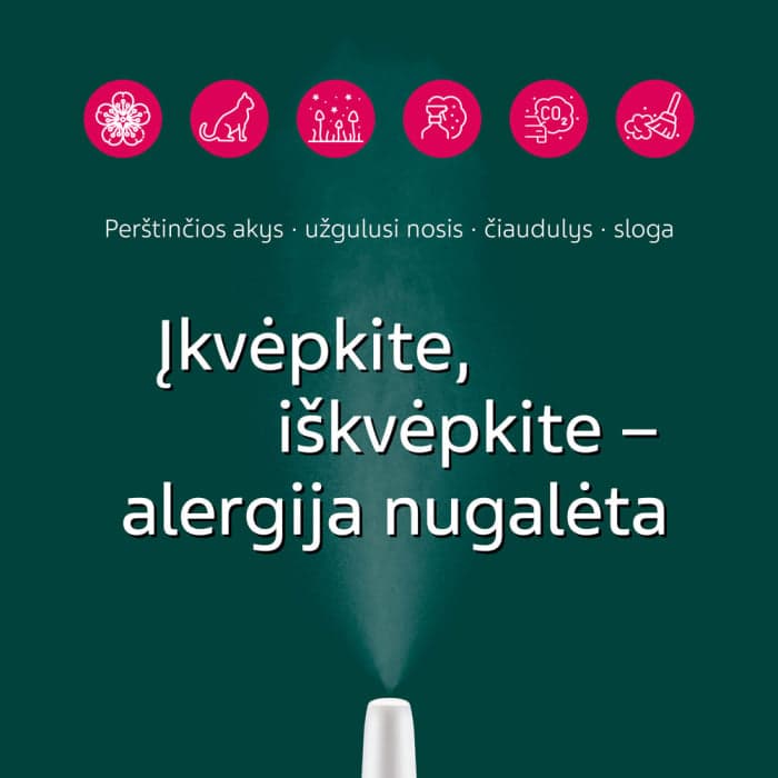 MOMETASONE TEVA, 50µg/dozėje, 60 dozių, nosies purškalas, suspensija, N1-1