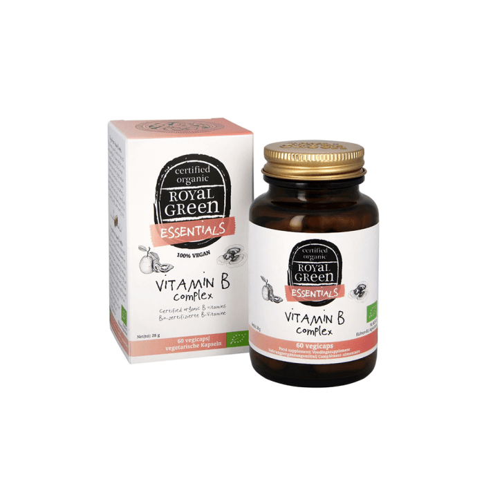 ROYAL GREEN BIO vitaminų B kompleksas, LT-EKO-001, 60 kapsulių