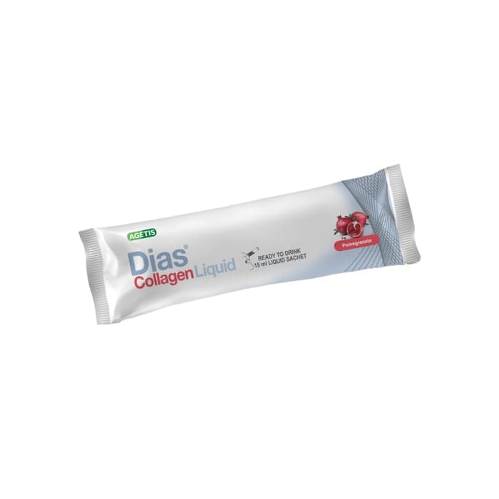 AGETIS DIAS COLLAGEN LIQUID paruoštas vartoti skystasis kolagenas, granatų skonio, 20 paketėlių-2