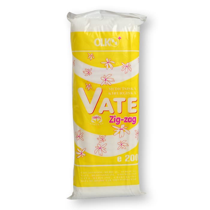 OLKO medicininė vata ZIG-ZAG, 200 g-1