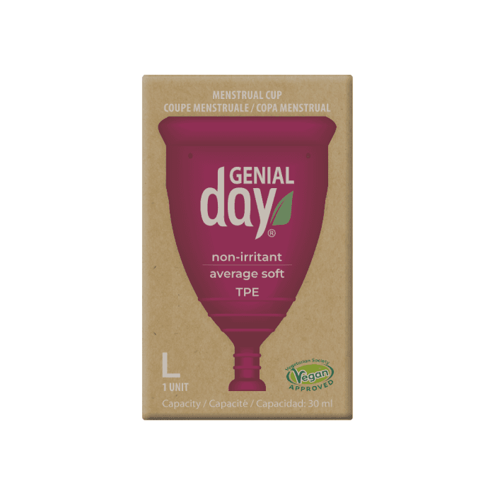 GENIAL DAY menstruacinė taurelė, L dydis, 1 vnt.