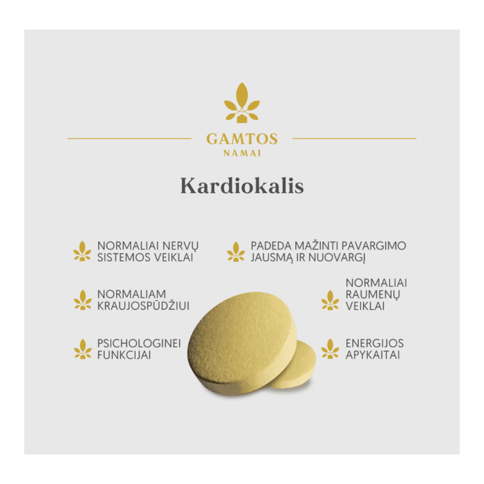 GAMTOS NAMAI KARDIOKALIS, 120 tablečių-1