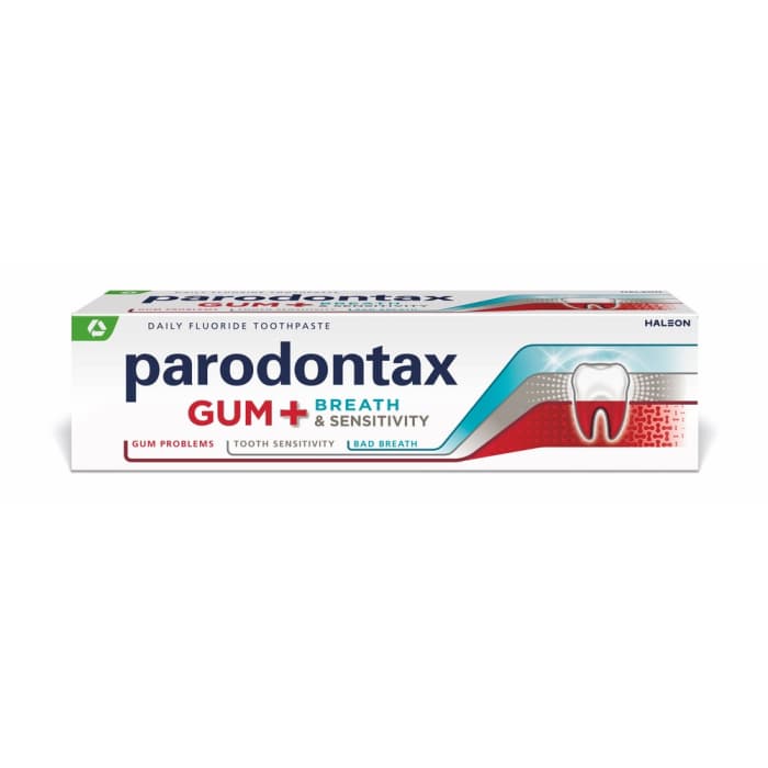 PARODONTAX dantų pasta GUM + BREATH & SENSITIVITY, 75 ml