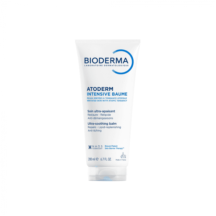 BIODERMA kremas emolientas sudirgusiai, atopiškai odai ATODERM INTENSIVE BAUME, 200 ml