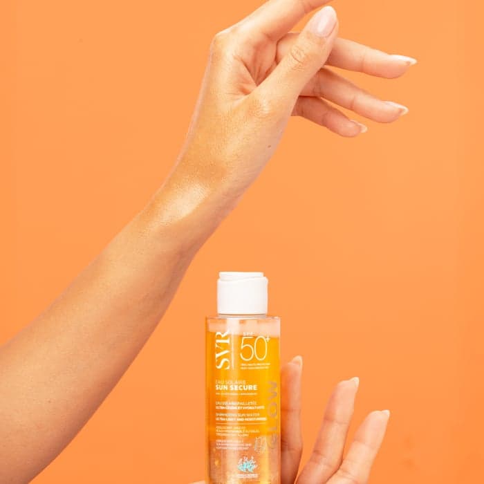 SVR švytintis apsauginis vanduo nuo saulės Sun Secure Eau Solaire Glow SPF50+, 100 ml-2