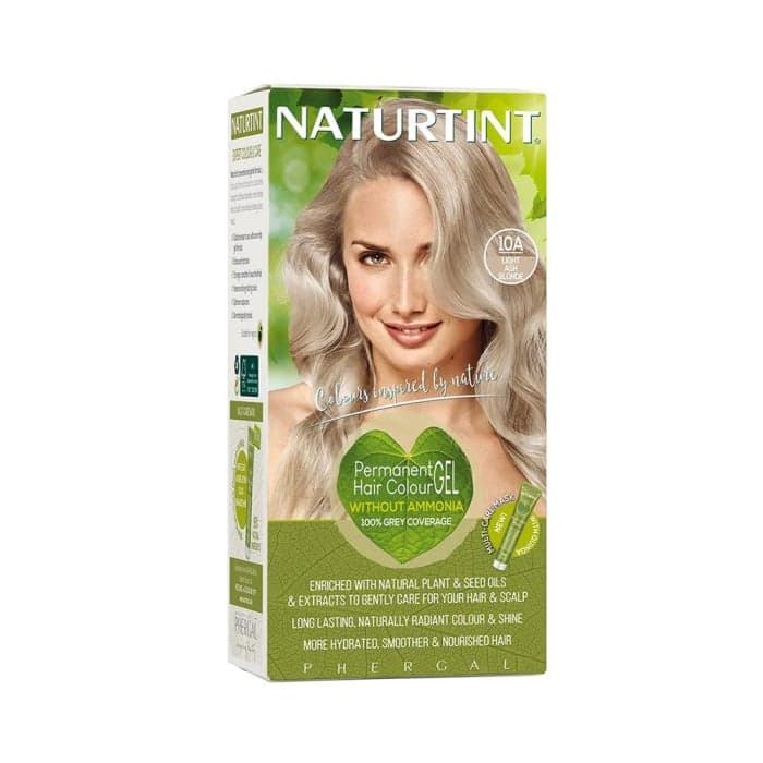 NATURTINT ilgalaikiai plaukų dažai be amoniako NATURALLY BETTER, 10A LIGHT ASH BLONDE, 170 ml