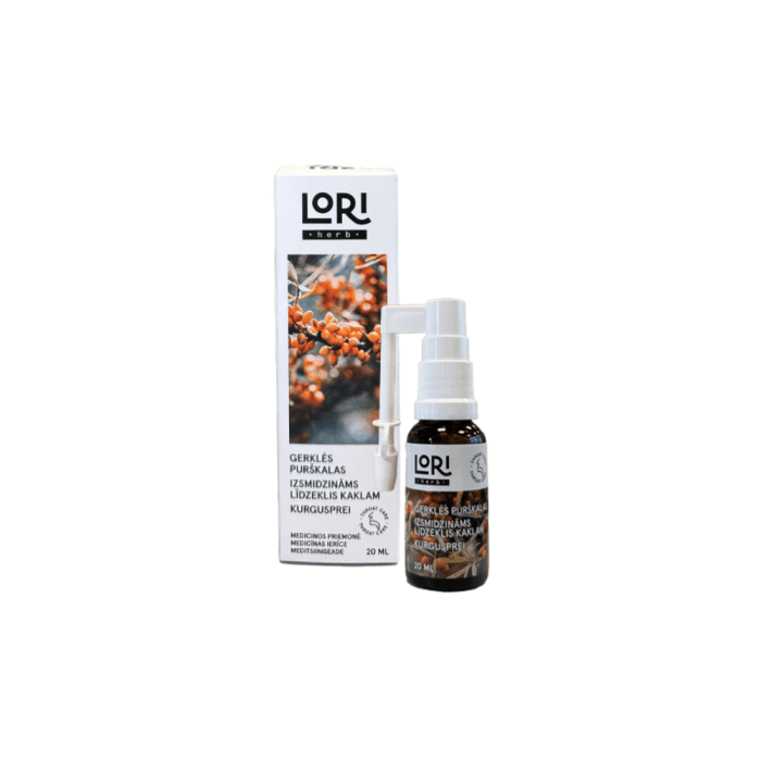 LORIHERB gerklės purškalas, 20 ml