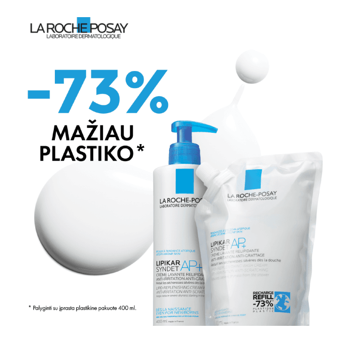 LA ROCHE-POSAY prausiamasis kūno kremas (papildymas) LIPIKAR SYNDET AP+, bekvapis, 400 ml-1