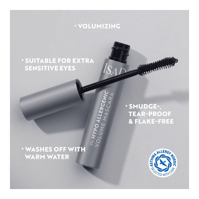 ISADORA, blakstienų tušas, HYPO ALLERGENIC VOLUME, 10 ml-2