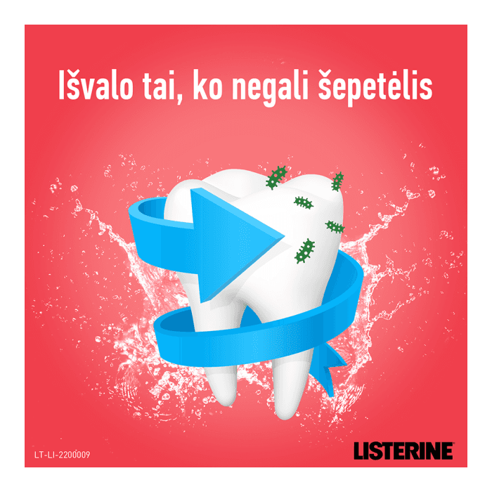 LISTERINE burnos skalavimo skystis SMART RINSE, uogų skonio, 500 ml-1